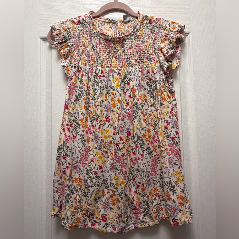 Old Navy Floral Smocked Top - M